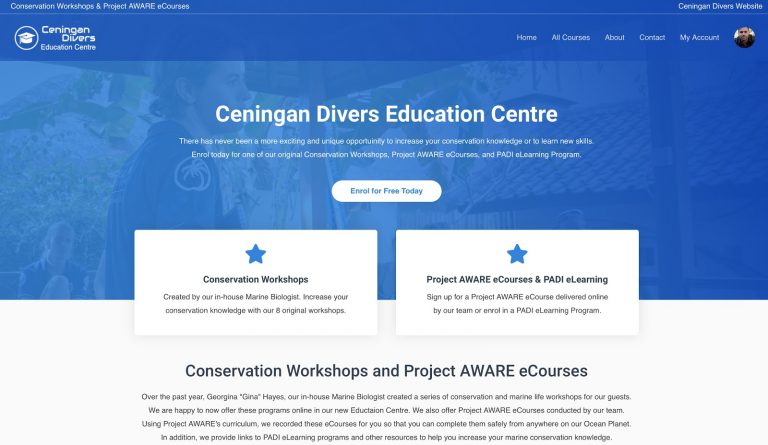 Ceningan Divers Release their Online Education Centre